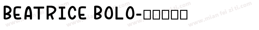 BEATRICE BOLO字体转换